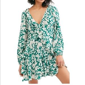 Free People Ruffle Minidress NWOT